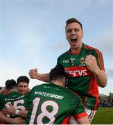 April 2016; Mayo's Michael Plunkett celebrates after the game. EirGrid GAA Football Under 21 All-Ireland Championship Final, Cork v Mayo. Cusack Park, Ennis, Co. Clare. Picture credit: Piaras Ó Mídheach / SPORTSFILE