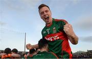 April 2016; Mayo's Michael Plunkett celebrates after the game. EirGrid GAA Football Under 21 All-Ireland Championship Final, Cork v Mayo. Cusack Park, Ennis, Co. Clare. Picture credit: Piaras Ó Mídheach / SPORTSFILE
