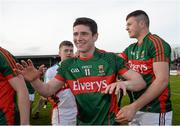April 2016; Mayo's Conor Loftus celebrates after the game. EirGrid GAA Football Under 21 All-Ireland Championship Final, Cork v Mayo. Cusack Park, Ennis, Co. Clare. Picture credit: Piaras Ó Mídheach / SPORTSFILE
