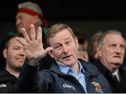 April 2016; An Taoiseach Enda Kenny T.D in attendance at the game. EirGrid GAA Football Under 21 All-Ireland Championship Final, Cork v Mayo. Cusack Park, Ennis, Co. Clare. Picture credit: Piaras Ó Mídheach / SPORTSFILE