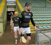 1 May 2016; Carlow's Conor Lawlor makes his way onto the pitch before the game against Kerry. Leinster GAA Hurling Championship Qualifier, Round 1, Kerry v Carlow, Austin Stack Park, Tralee, Co. Kerry. Picture credit: Matt Browne / SPORTSFILE