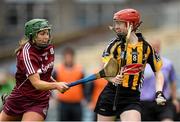 1 May 2016; Kelly-Ann Doyle, Kilkenny, in action against Heather Cooney, Galway. Irish Daily Star National Camogie League Division 1 Final, Galway v Kilkenny. Semple Stadium, Thurles, Co. Tipperary. Picture credit: Piaras Ó Mídheach / SPORTSFILE