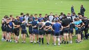 25 May 2010; Leinster Coach Michael Cheika speaks to his team during squad training ahead of their Celtic League Final against the Ospreys on Saturday. Belfield Bowl, UCD, Dublin. Picture credit: Damien Eagers / SPORTSFILE