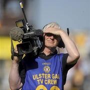 23 May 2010; A general view of a TV cameraman. Ulster GAA Football Senior Championship Quarter-Final, Antrim v Tyrone, Casement Park, Belfast, Co. Antrim. Picture credit: Oliver McVeigh / SPORTSFILE