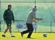 26 May 2010; Republic of Ireland manager Giovanni Trapattoni, right, with assistant manager Marco Tardelli during squad training ahead of their International Friendly against Algeria on Friday night. Gannon Park, Malahide, Dublin. Picture credit: Brian Lawless / SPORTSFILE