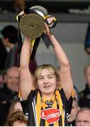 1 May 2016; Kilkenny captain Michelle Quilty lifts the cup after the game. Irish Daily Star National Camogie League Division 1 Final, Galway v Kilkenny. Semple Stadium, Thurles, Co. Tipperary. Picture credit: Piaras Ó Mídheach / SPORTSFILE