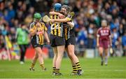 1 May 2016; Kilkenny's Claire Phelan, left, and Anna Farrell celebrate after the game. Irish Daily Star National Camogie League Division 1 Final, Galway v Kilkenny. Semple Stadium, Thurles, Co. Tipperary. Picture credit: Piaras Ó Mídheach / SPORTSFILE