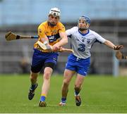 1 May 2016; Conor Cleary, Clare, in action against Colin Dunford, Waterford. Allianz Hurling League Division 1 Final, Clare v Waterford. Semple Stadium, Thurles, Co. Tipperary. Picture credit: Stephen McCarthy / SPORTSFILE