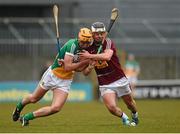 1 May 2016; Gary Greville, Westmeath, in action against Colin Egan, Offaly. Leinster GAA Hurling Championship Qualifier, Round 1, Westmeath v Offaly, TEG Cusack Park, Mullingar, Co. Westmeath. Photo by Sportsfile