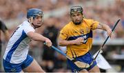 1 May 2016; Cathal O'Connell, Clare, in action against Patrick Curran, Waterford. Allianz Hurling League Division 1 Final, Clare v Waterford. Semple Stadium, Thurles, Co. Tipperary. Picture credit: Piaras Ó Mídheach / SPORTSFILE