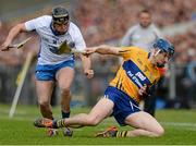 1 May 2016; David Fitzgerald, Clare, in action against Jake Dillon, Waterford. Allianz Hurling League Division 1 Final, Clare v Waterford. Semple Stadium, Thurles, Co. Tipperary. Picture credit: Piaras Ó Mídheach / SPORTSFILE