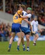1 May 2016; Tom Devine, Waterford, in action against Cian Dillon, Clare. Allianz Hurling League Division 1 Final, Clare v Waterford. Semple Stadium, Thurles, Co. Tipperary. Picture credit: Piaras Ó Mídheach / SPORTSFILE