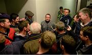 1 May 2016; Clare manager Davy Fitzgerald is interviewed by members of the media after the game. Allianz Hurling League Division 1 Final, Clare v Waterford. Semple Stadium, Thurles, Co. Tipperary. Picture credit: Piaras Ó Mídheach / SPORTSFILE