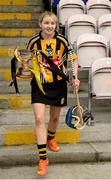 1 May 2016; Kilkenny captain Michelle Quilty brings the cup to the pitch after the presentation. Irish Daily Star National Camogie League Division 1 Final, Galway v Kilkenny. Semple Stadium, Thurles, Co. Tipperary. Picture credit: Piaras Ó Mídheach / SPORTSFILE