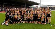 1 May 2016; The Kilkenny team celebrate with the cup after the game. Irish Daily Star National Camogie League Division 1 Final, Galway v Kilkenny. Semple Stadium, Thurles, Co. Tipperary. Picture credit: Piaras Ó Mídheach / SPORTSFILE