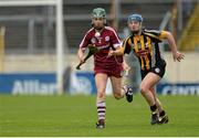 1 May 2016; Siobhán Coen, Galway, in action against Julie Ann Malone, Kilkenny. Irish Daily Star National Camogie League Division 1 Final, Galway v Kilkenny. Semple Stadium, Thurles, Co. Tipperary. Picture credit: Piaras Ó Mídheach / SPORTSFILE