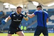 2 May 2016; Leinster's Sean O'Brien takes part in some boxing training with Cillian Reardon, strength & conditioning coach, during squad training at the RDS, Ballsbridge, Dublin. Picture credit: Stephen McCarthy / SPORTSFILE