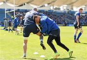 2 May 2016; Leinster's Hayden Triggs, left, and Zane Kirchner during squad training at the RDS, Ballsbridge, Dublin. Picture credit: Stephen McCarthy / SPORTSFILE