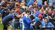 2 May 2016; Leinster's Jonathan Sexton with supporters during an open session at the RDS, Ballsbridge, Dublin. Picture credit: Stephen McCarthy / SPORTSFILE