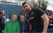2 May 2016; Leinster's Jack Conan meets supporters during an open training at the RDS, Ballsbridge, Dublin. Picture credit: Stephen McCarthy / SPORTSFILE