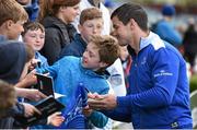 2 May 2016; Leinster's Jonathan Sexton meets supporters during an open training at the RDS, Ballsbridge, Dublin. Picture credit: Stephen McCarthy / SPORTSFILE
