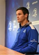 2 May 2016; Leinster's Jonathan Sexton during a press conference. Leinster Rugby Press Conference. Leinster Rugby HQ, UCD, Dublin. Picture credit: Stephen McCarthy / SPORTSFILE