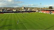 2 May 2016; Both teams warm up before the game. EA Sports Cup, Quarter-Final, Cork City v Derry City. Turners Cross, Cork. Picture credit: Eóin Noonan / SPORTSFILE