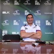 3 May 2016; Connacht head coach Pat Lam speaking during a press conference. Connacht Rugby Press Conference. Sportsground, Galway.  Picture credit: David Maher / SPORTSFILE
