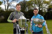 9 May 2016; In attendance at the launch of the 2016 Leinster GAA Senior Championships is Kilkenny hurler Walter Walsh, left, and Dublin footballer Kevin McManamon. Pearse Museum, Rathfarnham, Dublin. Picture credit: Ramsey Cardy / SPORTSFILE
