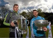 9 May 2016; In attendance at the launch of the 2016 Leinster GAA Senior Championships is Kilkenny hurler Walter Walsh, left, and Dublin footballer Kevin McManamon. Pearse Museum, Rathfarnham, Dublin. Picture credit: Ramsey Cardy / SPORTSFILE