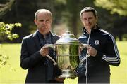 9 May 2016; In attendance at the launch of the 2016 Leinster GAA Senior Championships are Galway hurling manager Micheál Donoghue, left, and Galway hurler Colm Callanan. Pearse Museum, Rathfarnham, Dublin.  Picture credit: Sam Barnes / SPORTSFILE