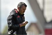 3 May 2016; Munster head coach Anthony Foley looks at his stopwatch during squad training. Munster Rugby Squad Training. Thomond Park, Limerick. Picture credit: Diarmuid Greene / SPORTSFILE