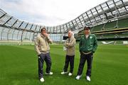 27 May 2010; Republic of Ireland manager Giovanni Trapattoni with assistant coach Marco Tardelli, left, and fitness coach Fausto Rossi during the squad's first visit to the new Aviva Stadium. Aviva Stadium, Lansdowne Road, Dublin. Picture credit: David Maher / SPORTSFILE