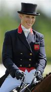27 May 2010; Zara Phillips, on High Kingdom, before competing in a World Cup Qualifier at the 2010 Tattersalls International Horse Trials, in association with Horse Sport Ireland. Tattersalls, Ratoath, Co. Meath. Picture credit: Ray McManus / SPORTSFILE