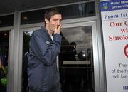 28 May 2010; Republic of Ireland International Shane Duffy outside the Mater Hospital before speaking to members of the media. Mater Hospital, Dublin. Picture credit; David Maher / SPORTSFILE