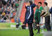 25 May 2010; Cillian Sheridan, Republic of Ireland, prepares to come on as a substitute against Paraguay. International Friendly, Republic of Ireland v Paraguay, RDS, Ballsbridge, Dublin. Picture credit: Brian Lawless / SPORTSFILE