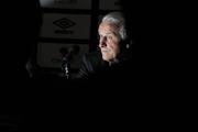 29 May 2010; Republic of Ireland manager Giovanni Trapattoni speaking during a  press conference after their International Friendly against Algeria. Clarion Hotel, Dublin Airport, Dublin. Photo by Sportsfile