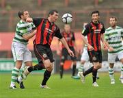 29 May 2010; Jason Byrne, Bohemians, in action against Stephen Rice, Shamrock Rovers. Airtricity League Premier Division, Bohemians v Shamrock Rovers, Dalymount Park, Dublin. Picture credit: Barry Cregg / SPORTSFILE