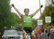 29 May 2010; Mark Cassidy, An Post Sean Kelly Team, celebrates winning Stage 7, into Kilcullen, Co. Kildare. FBD Insurance Ras, Stage 7, Gorey - Kilcullen. Picture credit: Stephen McCarthy / SPORTSFILE