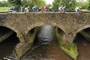 29 May 2010; Riders cross a  bridge at Shillelagh, Co. Wicklow. FBD Insurance Ras, Stage 7, Gorey - Kilcullen. Picture credit: Stephen McCarthy / SPORTSFILE