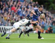 29 May 2010; Rob Kearney, Leinster, is tackled by Dan Biggar, Ospreys. Celtic League Grand Final, Leinster v Ospreys, RDS, Dublin. Picture credit: Brendan Moran / SPORTSFILE