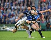 29 May 2010; Rob Kearney, Leinster, is tackled by James Hook, Ospreys. Celtic League Grand Final, Leinster v Ospreys, RDS, Dublin. Picture credit: Brendan Moran / SPORTSFILE