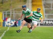 29 May 2010; Tadhg Clandillon, Lucan Sarsfields, in action against Graham Denton, Shamrocks. Leinster GAA Club Hurling League Division 2 Final, Shamrocks, Wexford, v Lucan Sarsfields, Dublin, Nowlan Park, Kilkenny. Picture credit: Ray McManus / SPORTSFILE