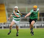 29 May 2010; Harry Goff, Shamrocks, in action against Tommy Somers, Lucan Sarsfields. Leinster Club league final, Shamrocks v Lucan Sarsfields, Nowlan Park, Kilkenny. Picture credit: Ray McManus / SPORTSFILE