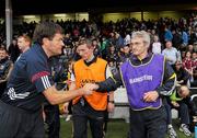 29 May 2010; The Galway manager John McIntyre and the Wexford manager Colm Bonnar shake hands after the game. Leinster GAA Hurling Senior Championship, Galway v Wexford, Nowlan Park, Kilkenny. Picture credit: Ray McManus / SPORTSFILE