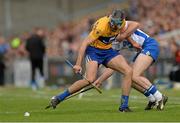 1 May 2016; Brendan Bugler, Clare, in action against Kevin Moran, Waterford. Allianz Hurling League Division 1 Final, Clare v Waterford. Semple Stadium, Thurles, Co. Tipperary. Picture credit: Piaras Ó Mídheach / SPORTSFILE