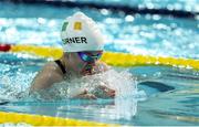 4 May 2016; Ireland's Nicole Turner, Portarlington, Co. Laois, competing in the final of the Women's 100m Breaststroke SB6, where she finished second. IPC European Open Swim Championships. Funchal, Portugal. Picture credit: Carlos Rodrigues / SPORTSFILE
