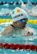 4 May 2016; Ireland's Nicole Turner, Portarlington, Co. Laois, competing in the final of the Women's 100m Breaststroke SB6, where she finished second. IPC European Open Swim Championships. Funchal, Portugal. Picture credit: Carlos Rodrigues / SPORTSFILE
