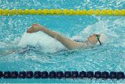 5 May 2016; Ireland's Ailbhe Kelly, Castleknock, Co. Dublin, competing in heat 2 of the Women's 100m Backstroke S8 where she finished second in a time of 1:27.49. IPC European Open Swim Championships. Funchal, Portugal. Picture credit: Carlos Rodrigues / SPORTSFILE