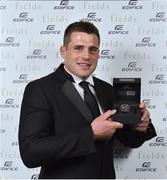 4 May 2016; Munster and Ireland's CJ Stander, with the Irish Times Supporters Player of the Year 2016 Award, at the Zurich IRUPA Rugby Player Awards 2016. Hilton by Double Tree, Dublin. Picture credit: Matt Browne / SPORTSFILE